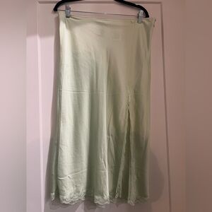 H&M Light Green Maxi Skirt